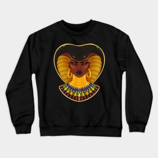 Queen Cobra| Black Fantasy Art Crewneck Sweatshirt